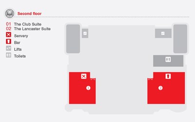 Floorplan Lancaster & Club Suite