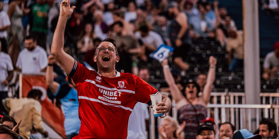 A Supporter Cheers In The Crowd At The Home Of Lancashire Cricket