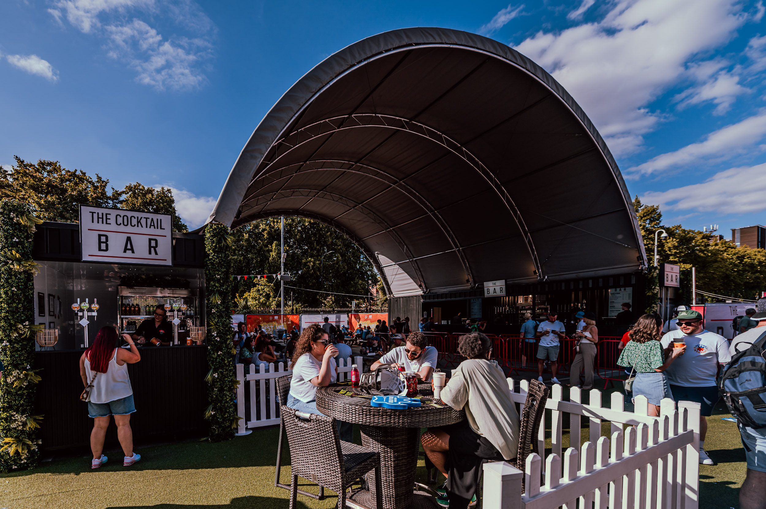 Outdoor Bar At Emirates Old Trafford In The Fan Village