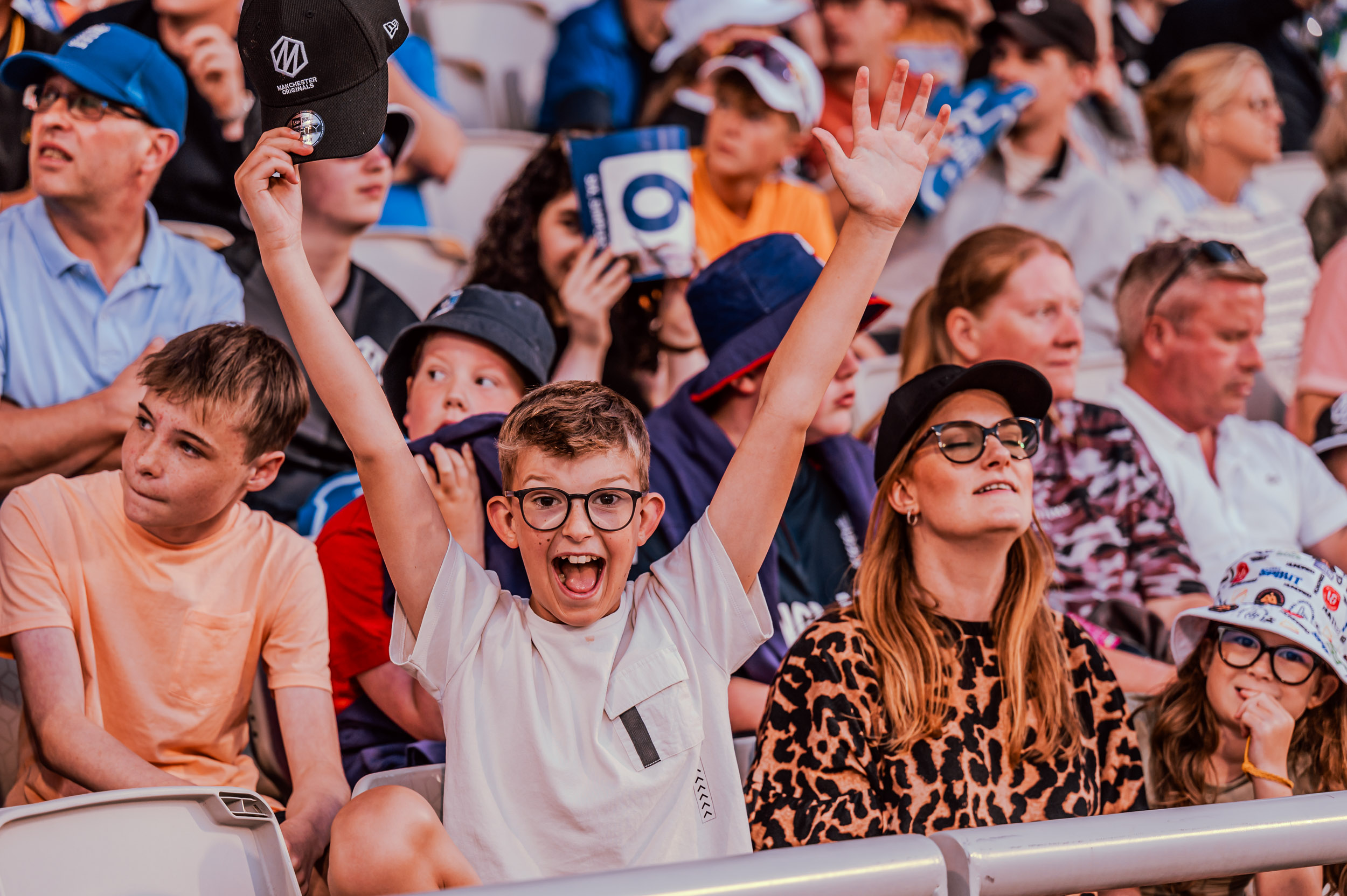 A Young Fan Celebrates