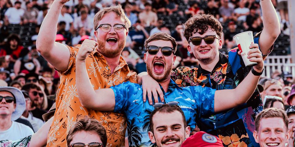Fan Celebrate At Emirates Old Trafford During A Match