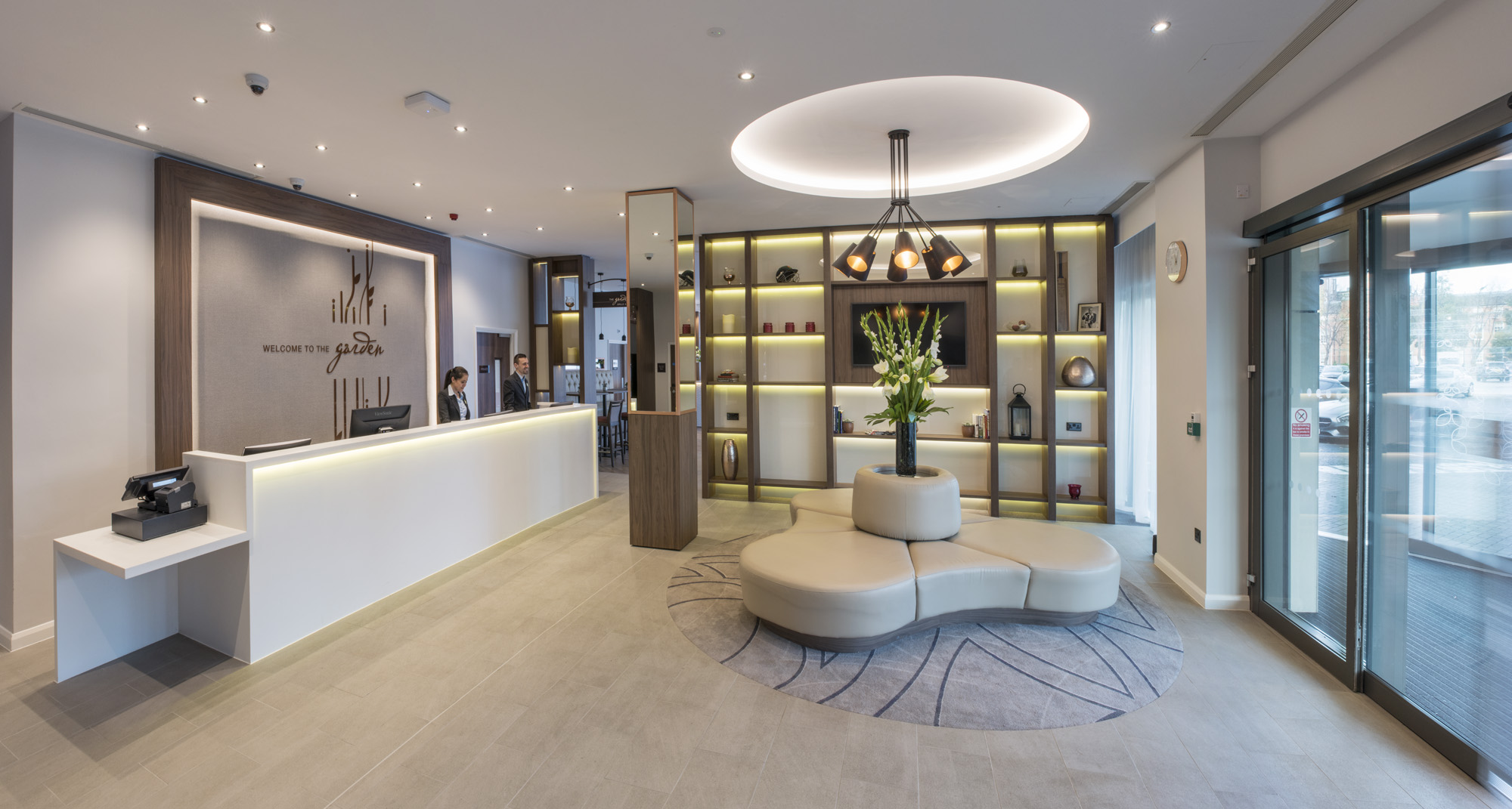 Hilton Garden Inn At Emirates Old Trafford Reception Lobby