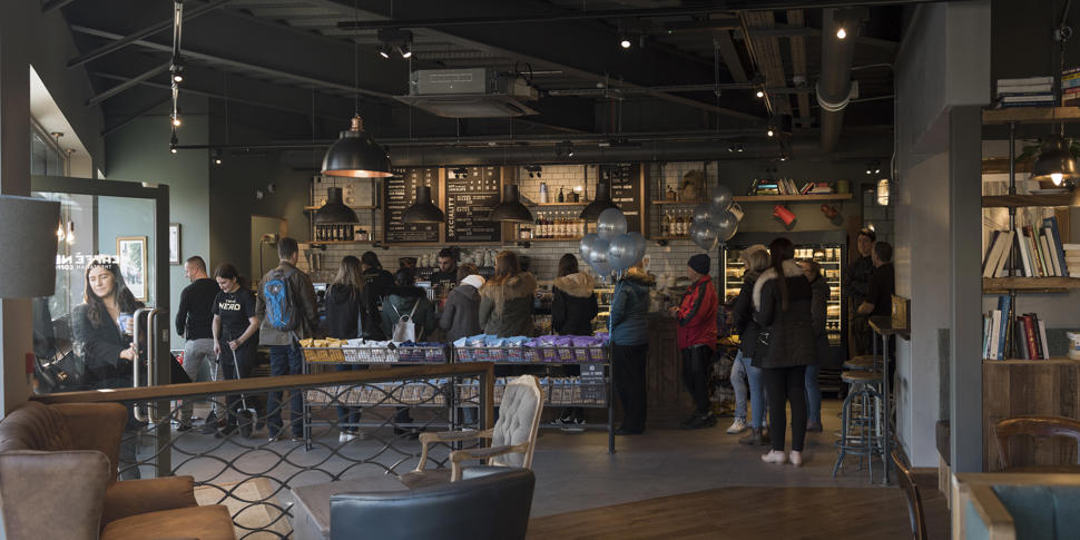 Inside Emirates Old Trafford Caffe Nero